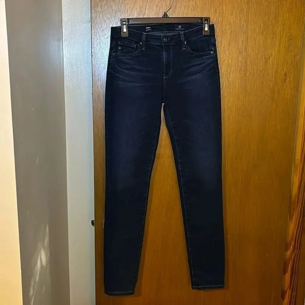 AG Adriano Goldschmied Dark Wash Prima Cigarette Leg Jeans Size 25R